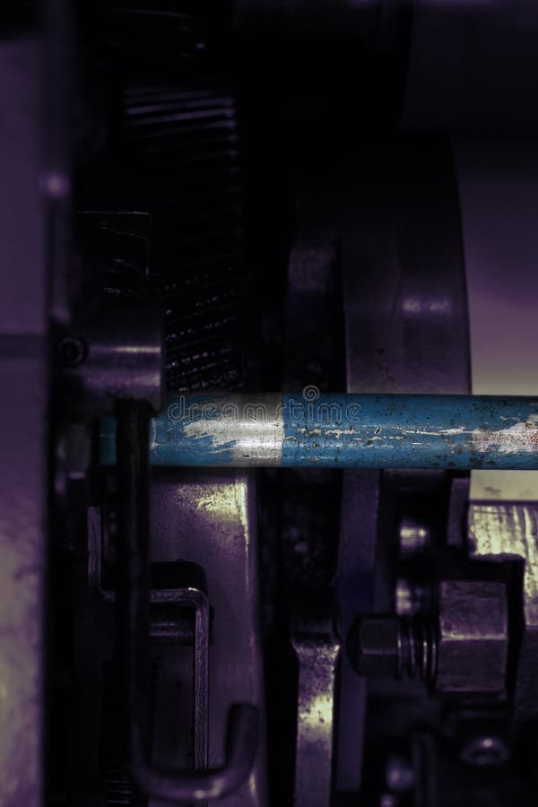 Fragmento industrial detalhado velho da máquina imagens de stock Fragmento industrial detalhado velho da máquina imagens de stock