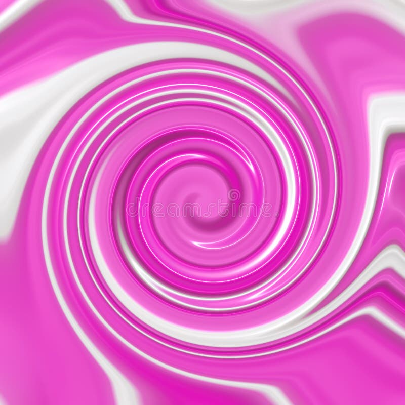 Fragola e panna montata in uno Swirly illustrazione vettoriale