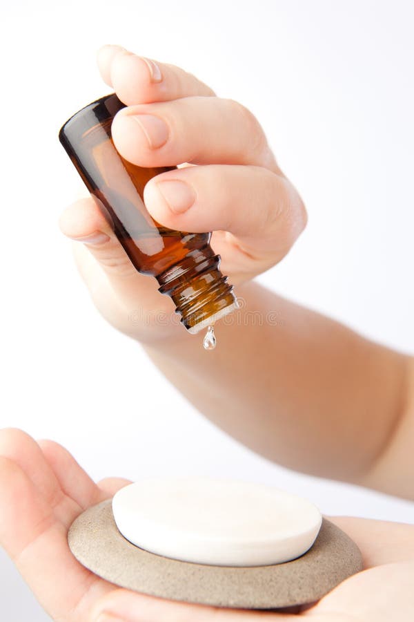 Fragrance of essential oils stock photography