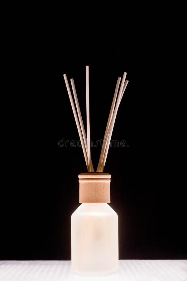 Fragrance for Home. Aroma Diffuser Glass Jar with Aromatic Liquid and
