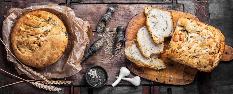 Fragrant baked bread