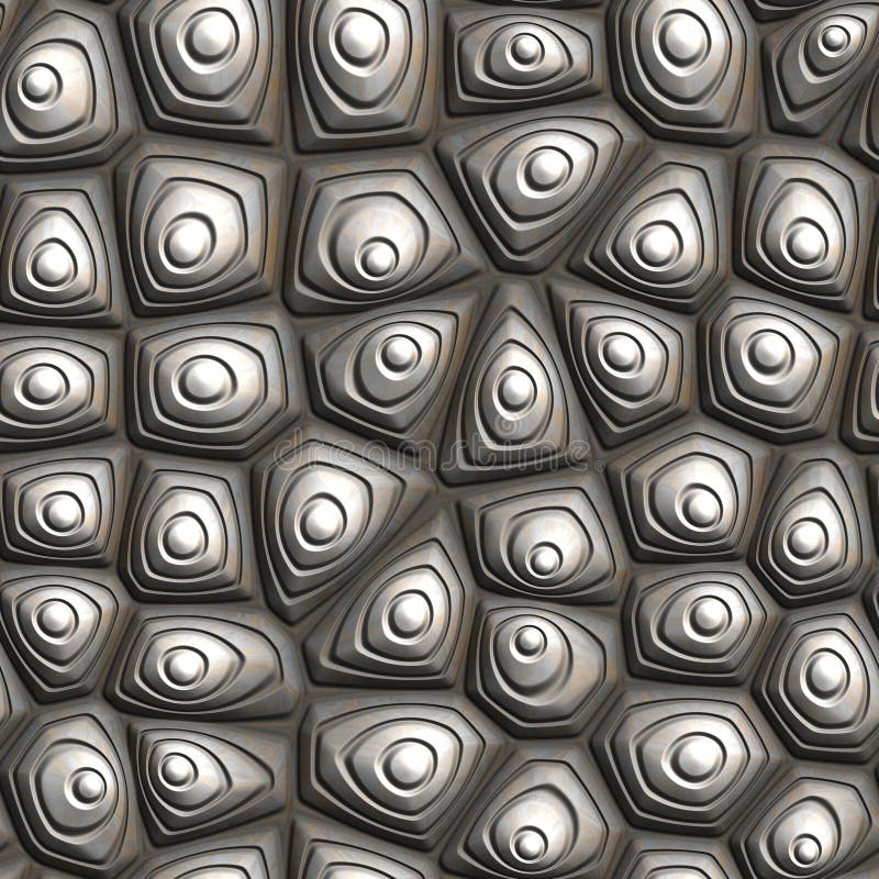 Frambragd abstrakt bakgrund för metallprydnad seamless modell vektor illustrationer Frambragd abstrakt bakgrund för metallprydnad seamless modell vektor illustrationer