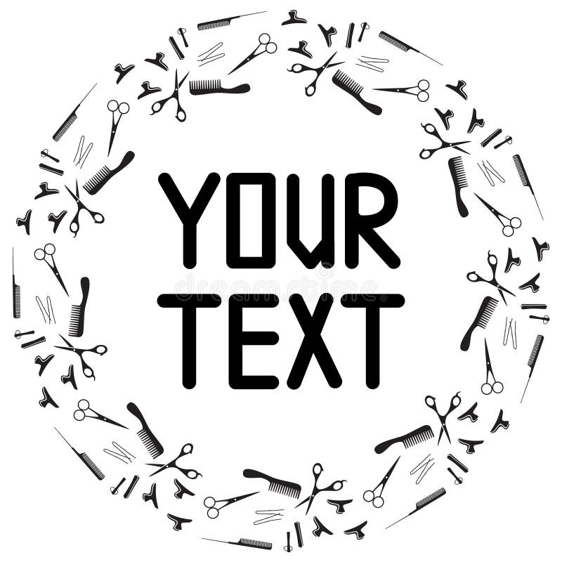 Frame for beauty salon. stock vector. Illustration of decorative 80256807