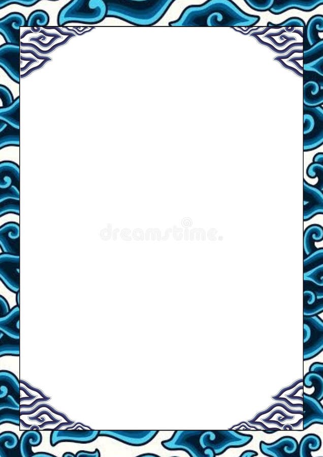 Blue Mega Mendung Batik Ornaments Stock Illustrations – 6 Blue Mega ...