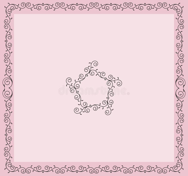 Frame Border Design stock vector. Illustration of paisley 44950561