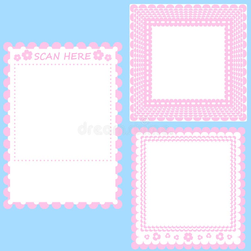 Qr Code Border Stock Illustrations 109 Qr Code Border Stock