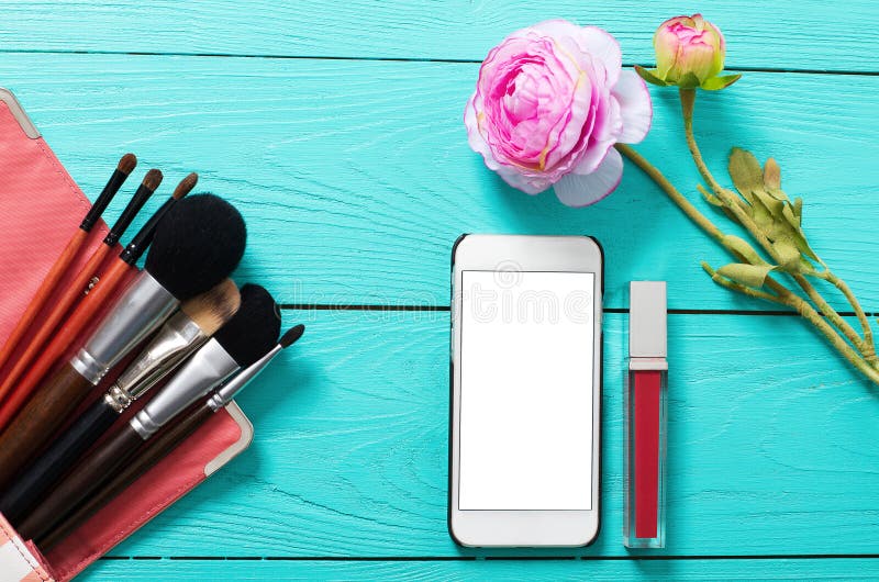 Frame of Cosmetic Products and Blank Mobile Screen on Blue Wooden Background. Top View and Copy Space Stock Image - Image of facial, christmas: 116900237 Frame of Cosmetic Products and Blank Mobile Screen on Blue Wooden Background. Top View and Copy Space Stock Image - Image of facial, christmas: 116900237