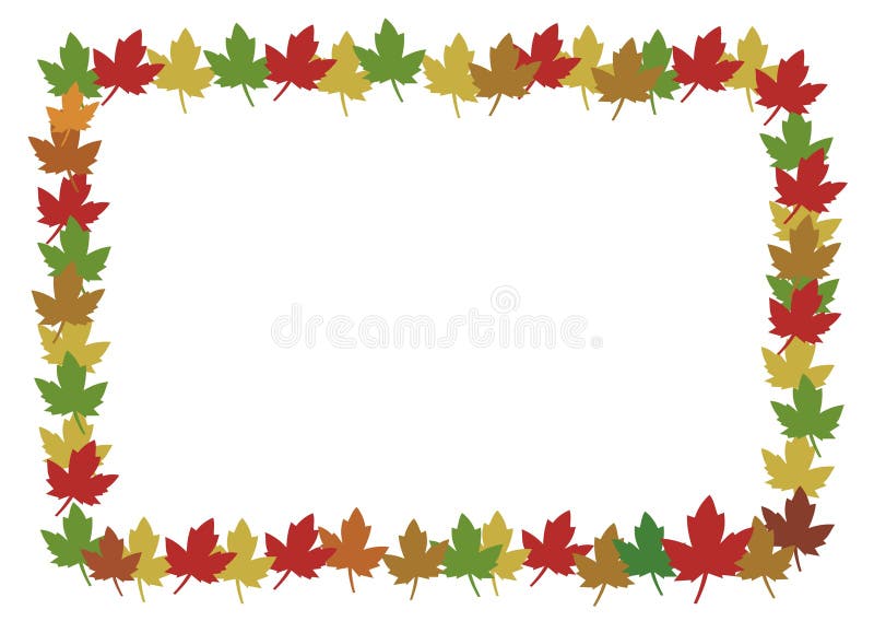 Frame das folhas ilustração stock Frame das folhas ilustração stock