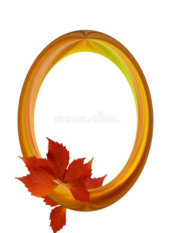 Frame de madeira oval ilustração stock Frame de madeira oval ilustração stock
