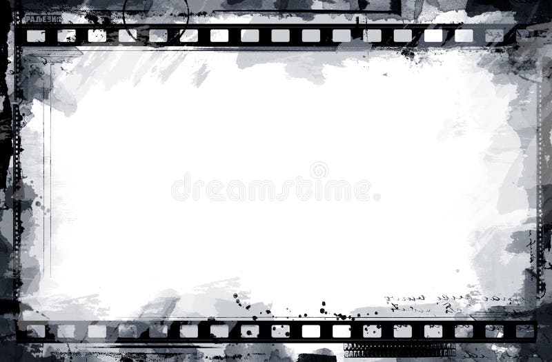 Frame de película de Grunge ilustração stock Frame de película de Grunge ilustração stock