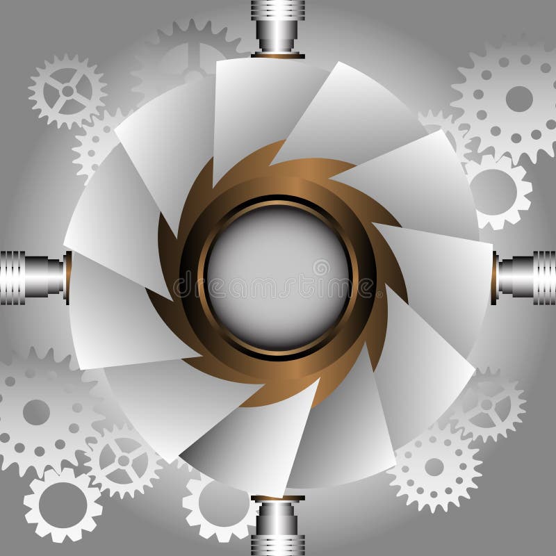 Frame de Steampunk ilustração royalty free Frame de Steampunk ilustração royalty free
