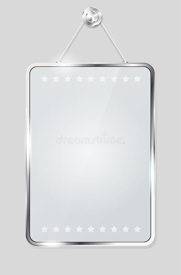 Frame de vidro transparente para sua mensagem ilustração stock Frame de vidro transparente para sua mensagem ilustração stock