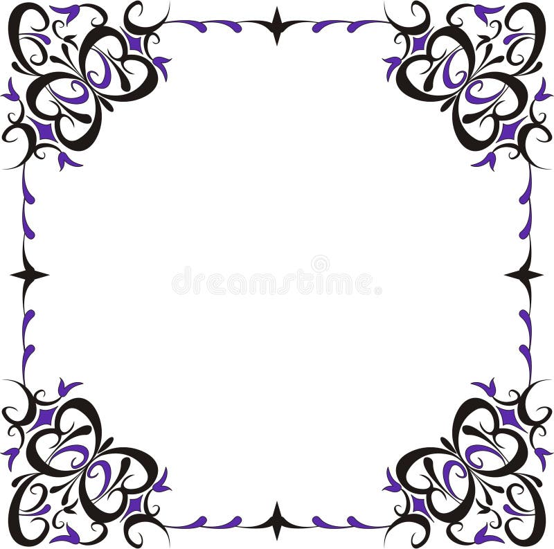 Frame decorativo ilustração do vetor Frame decorativo ilustração do vetor