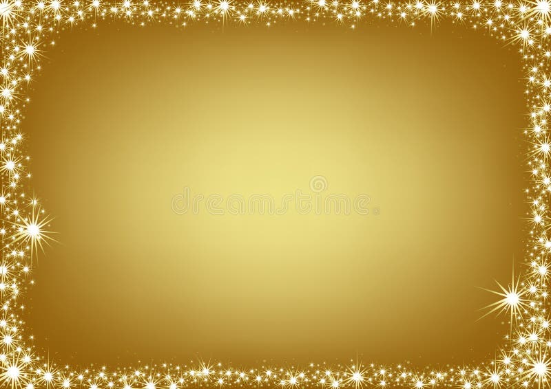 Frame dourado do Natal ilustração do vetor Frame dourado do Natal ilustração do vetor
