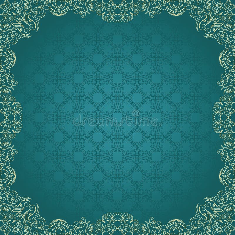 Elegante moldura quadrada vintage ilustração do vetor