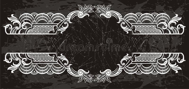 Frame element stock illustration
