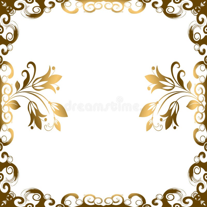 Frame floral da beira ilustração do vetor Frame floral da beira ilustração do vetor
