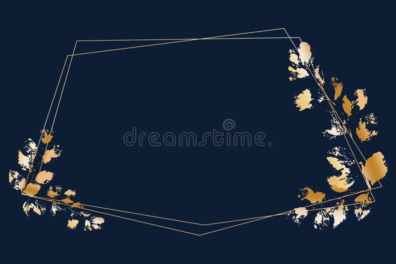 Beautiful Navy blue background wedding invitation design templates for free download