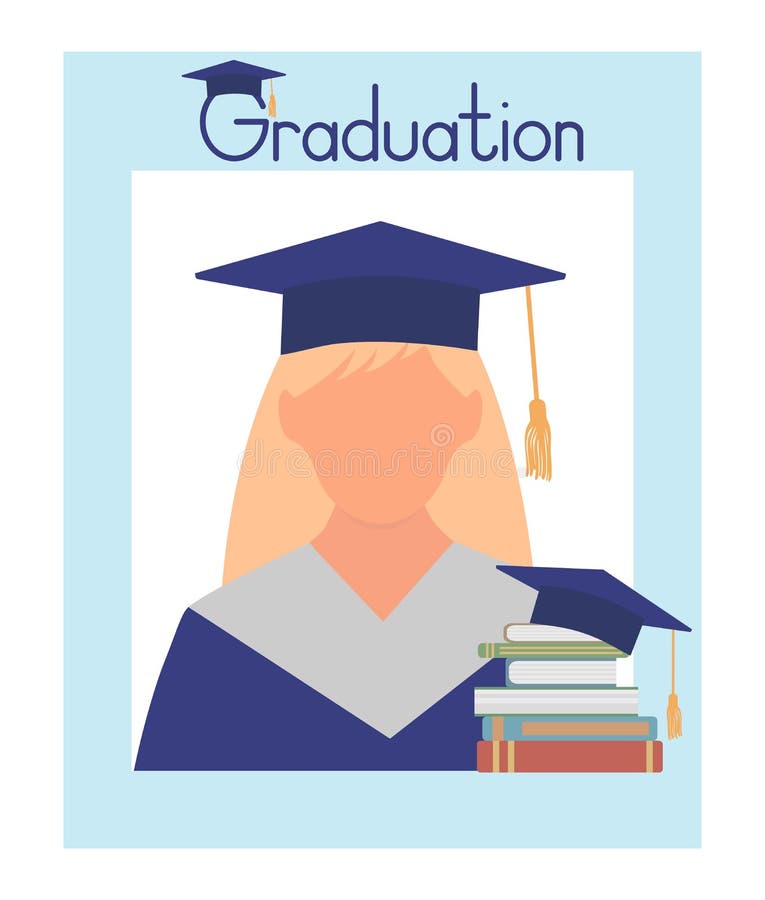 Frame for graduation photo booth props or text. Graduate student, graduation. Vector illustration royalty free illustration Frame for graduation photo booth props or text. Graduate student, graduation. Vector illustration royalty free illustration