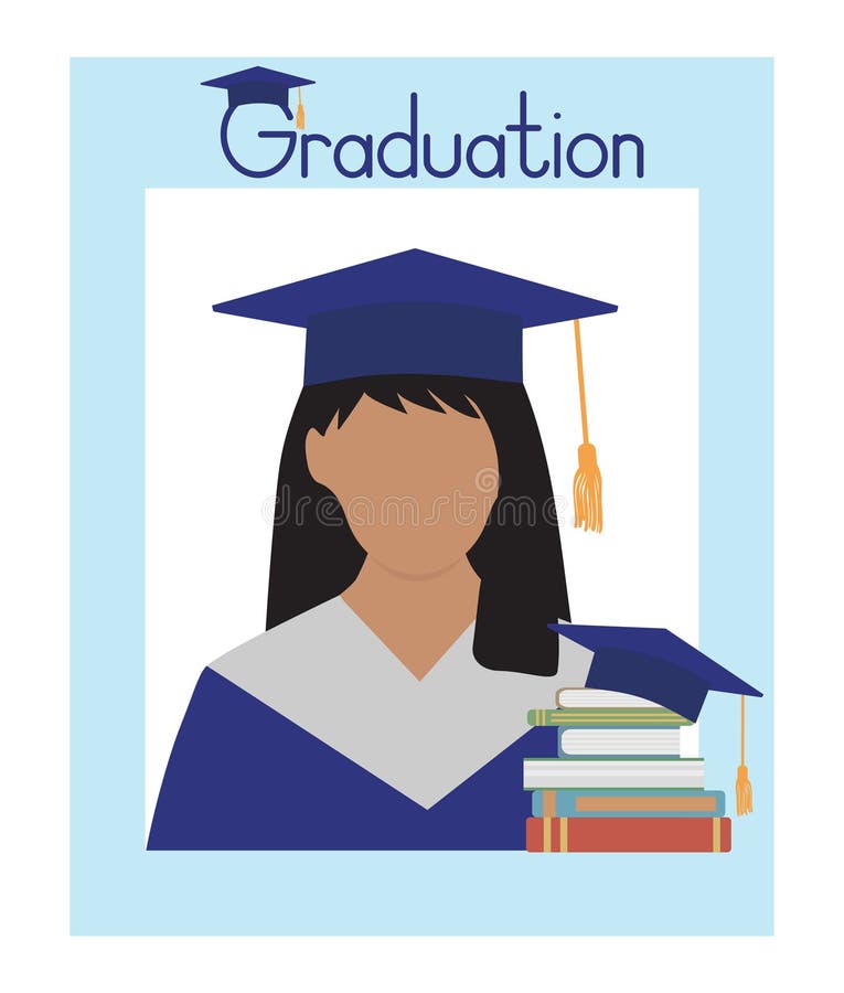 Frame for graduation photo booth props or text. Graduate student, graduation. Vector illustration royalty free illustration Frame for graduation photo booth props or text. Graduate student, graduation. Vector illustration royalty free illustration