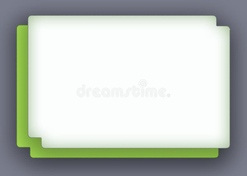 The frame is gray-green square double. royalty free illustration