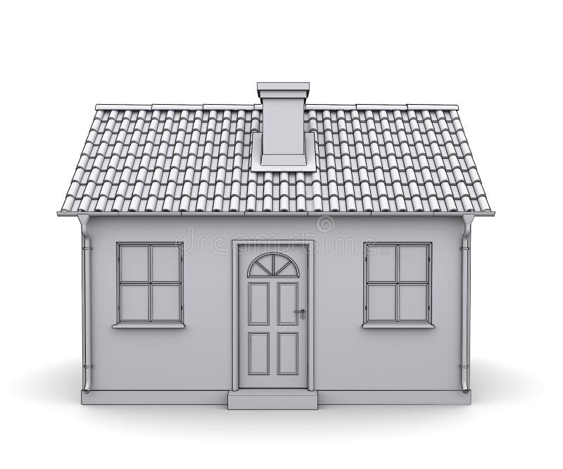 Download Frame House 3d Model Stock Illustration Illustration Of Drawing 23993789