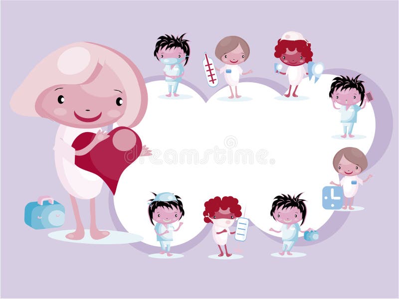 cute nurse and medical clipart