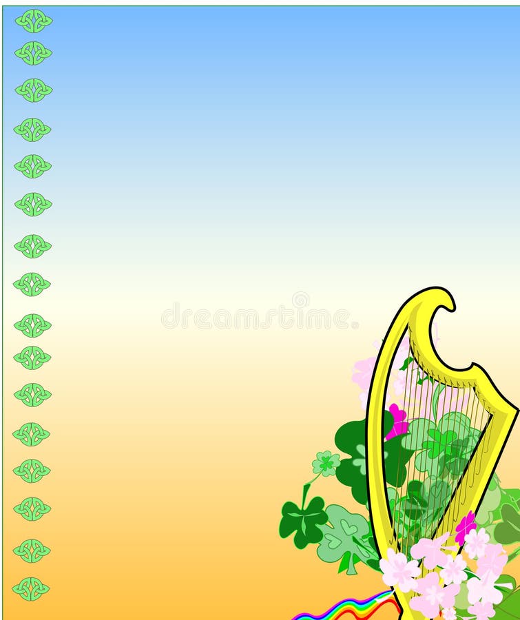 View of a frame or background illustrating St. Patrick's Day Celebration. View of a frame or background illustrating St. Patrick's Day Celebration