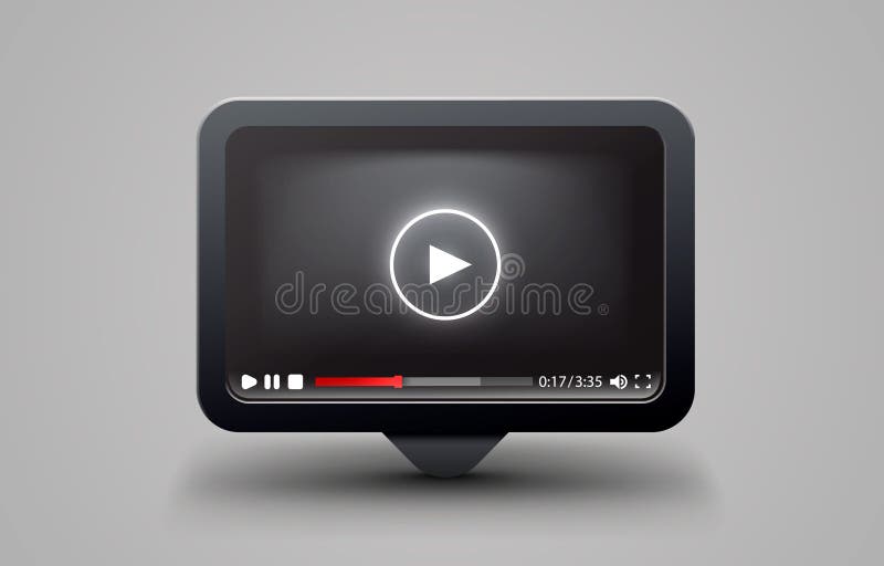Frame landing page, Design internet video browser template. Windows frame search, webpage. Vector stock illustration