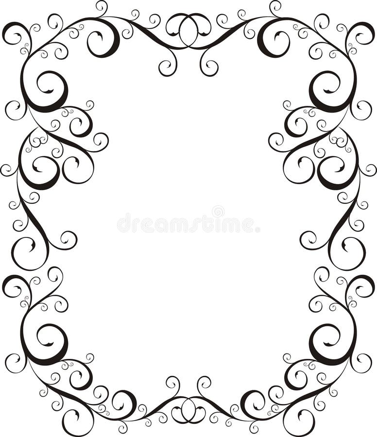 Ornamental frame with floral ornaments, very easy to edit. Ornamental frame with floral ornaments, very easy to edit