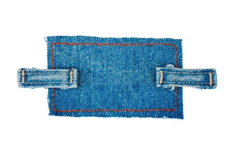 Frame Made of Denim with Two Straps of Jeans, Isolated Stock Photo ...