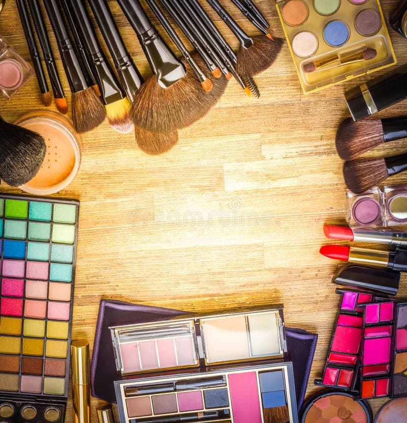 Frame of make up stock photo. Image of professional - 127636094