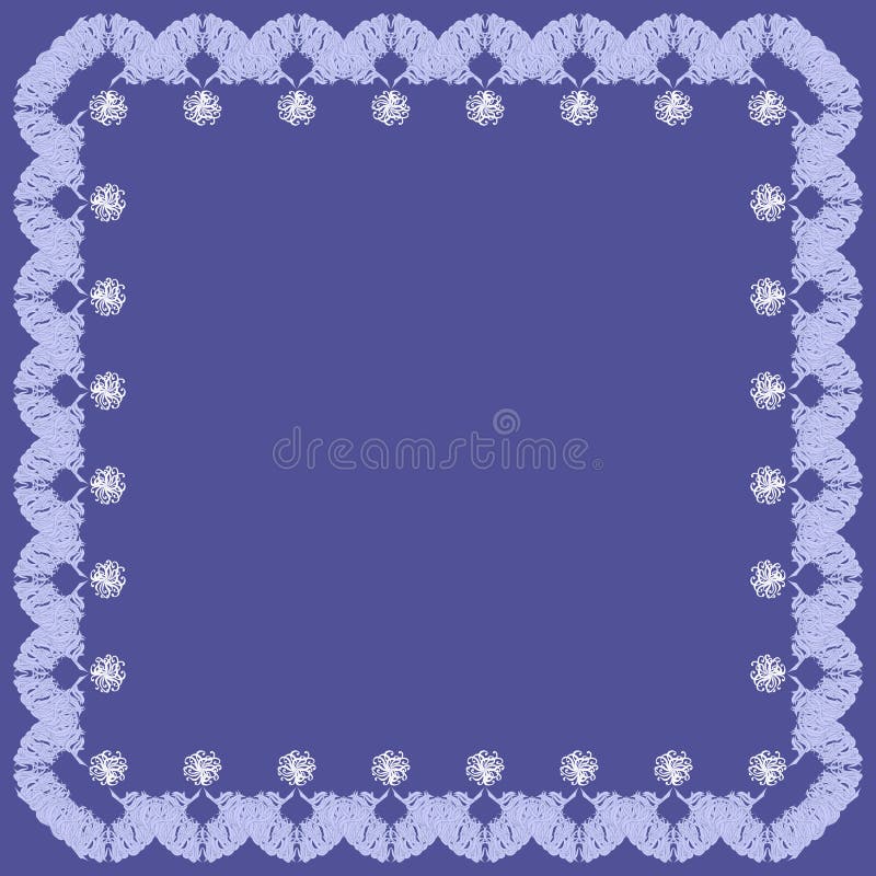 Frame met decoratieve elementen op blauwe achtergrond royalty-vrije illustratie Frame met decoratieve elementen op blauwe achtergrond royalty-vrije illustratie