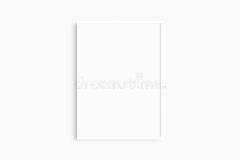 Frame mockup 5x7, 50x70, A4, A3, A2, A1. Single white frame mockup. Clean, modern, minimalist, bright. Portrait. Vertical stock images