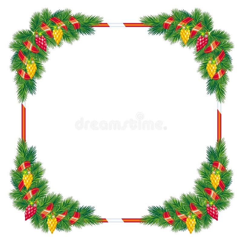 Moldura de Natal ilustração royalty free