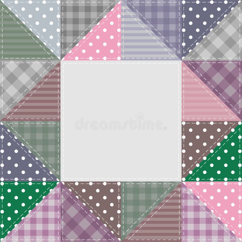 Frame with patchwork elements