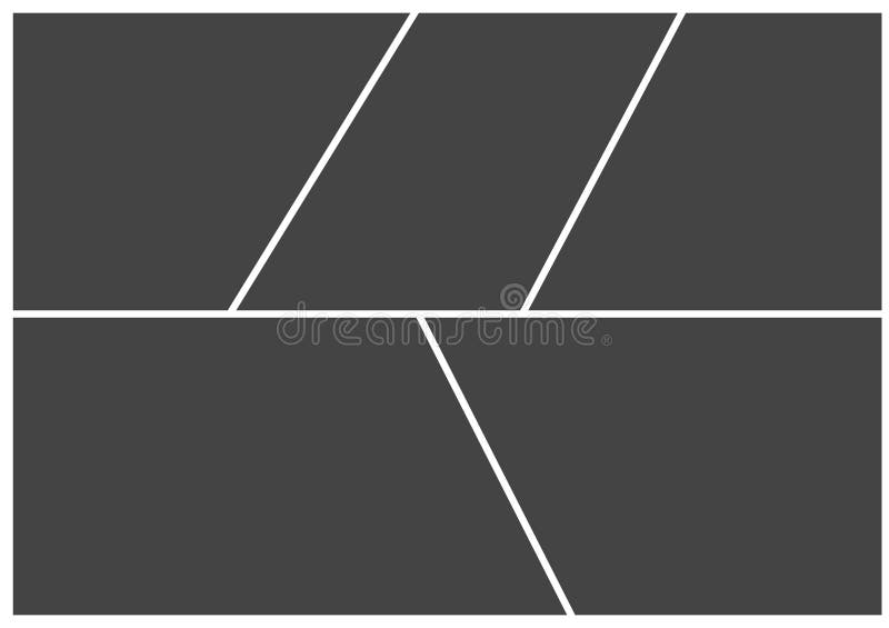 Frame for photo collage or picture vector illustration. Template vector illustration