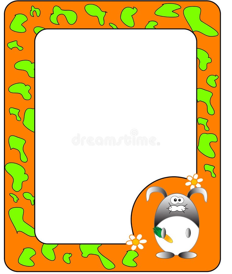 Frame with rabbit.