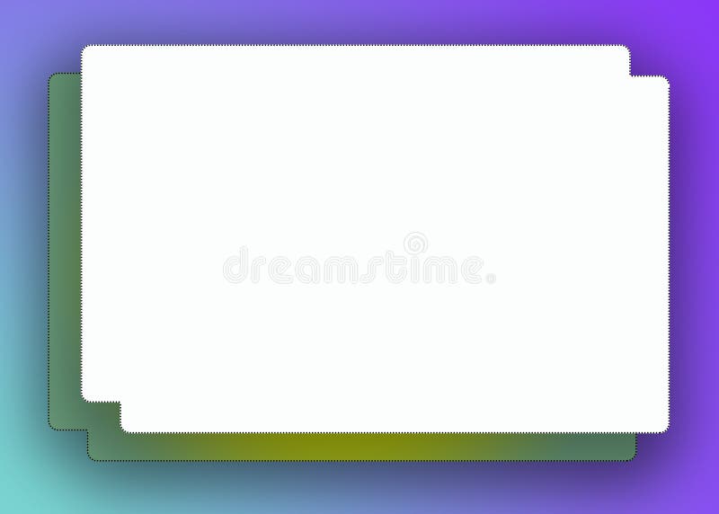 The frame is square double multi-colored. royalty free illustration