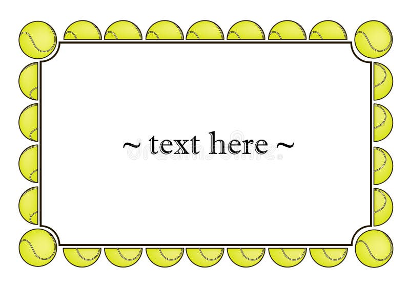 Tennis Ball Clip Art Border