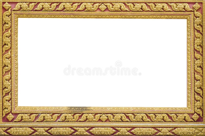 The Frame of Thai Ancient Art Stock Photo Image of temple, retro