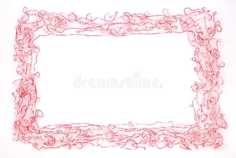 Frame. Threads isolated on a white background