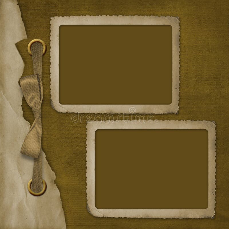 Frame twee voor foto, op de abstracte achtergrond stock illustratie Frame twee voor foto, op de abstracte achtergrond stock illustratie