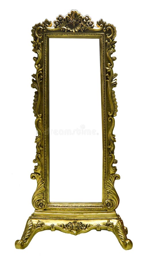 Frame velho do espelho imagem de stock royalty free Frame velho do espelho imagem de stock royalty free