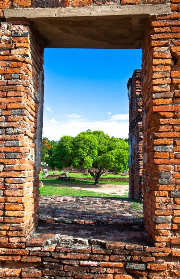 A Frame of Wat Phra Sri Sanphet of Ayutthaya