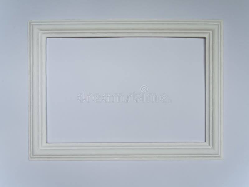 Frame on white wall stock photo. Image of decorating 53693092