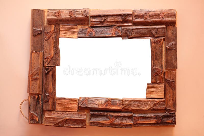 Frame from wood pieces stock photo. Image of blank, empty 8778152