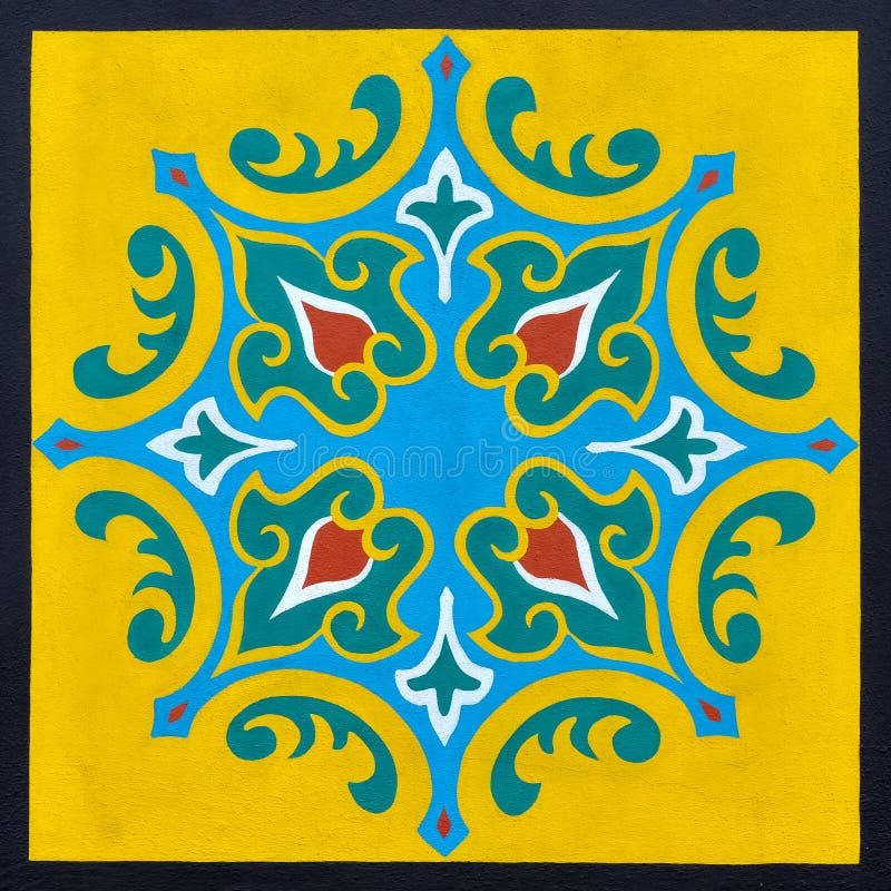 A framed Islamic pattern