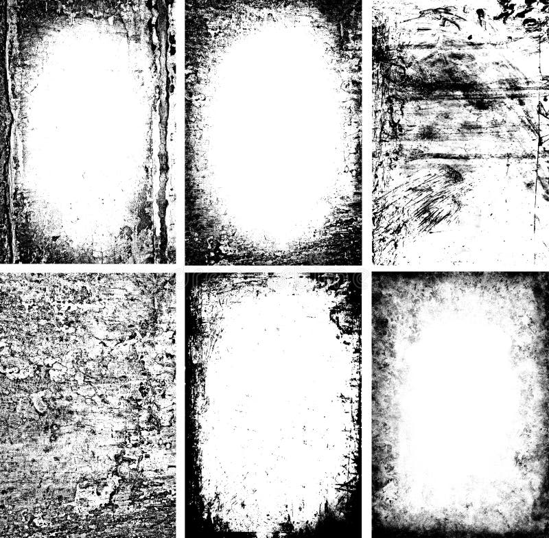 Frames de Grunge ilustração do vetor Frames de Grunge ilustração do vetor