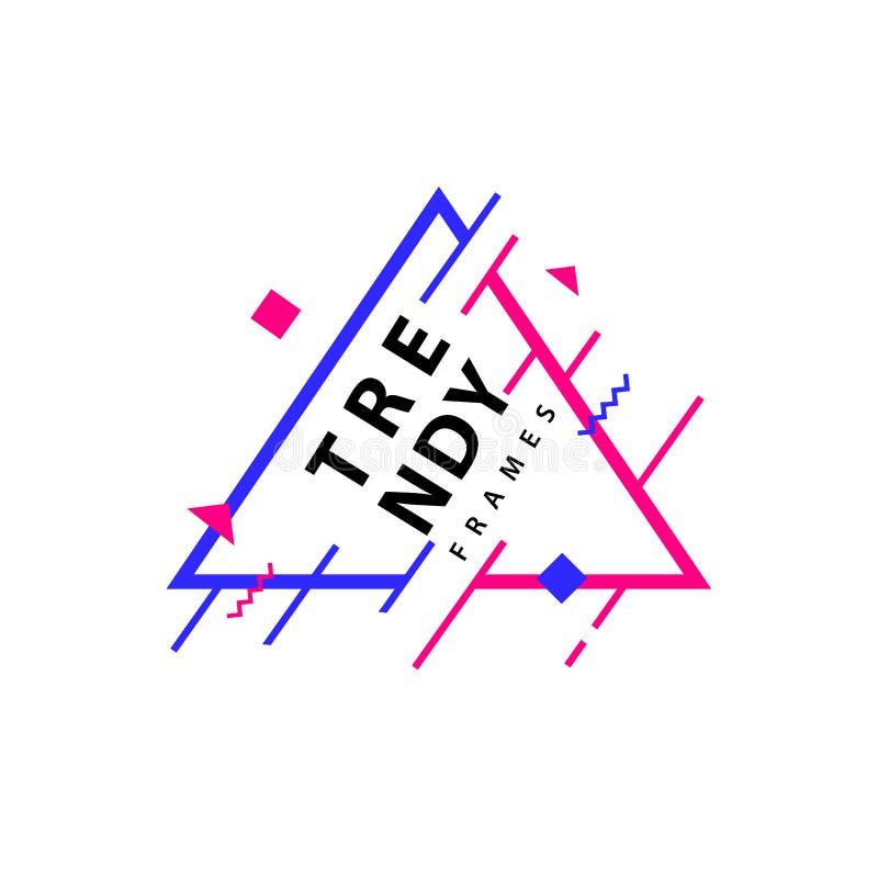 Download Frames With Geometric Lines Vector . Borders With Trendy ...